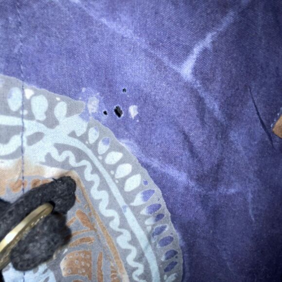 Lagenlook Batik Unbranded Reversible Mayan Sun Jacket Knot Coin Buttons Artsy - Picture 6 of 8